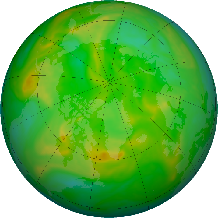 Arctic ozone map for 26 June 2006